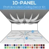 10 Panel Kit - Prefabricated Ceiling Drape Kit - 30ft Diameter - Select Drop, Fabric Kind, And Color! Option For All Attachments! -Event Decoration Sales Shop 10 panel prefabricated ceiling decor kit 30ft