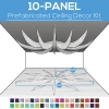 10 Panel Kit - Prefabricated Ceiling Drape Kit - 60ft Diameter - Select Drop, Fabric Kind, And Color! Option For All Attachments! -Event Decoration Sales Shop 10 panel prefabricated ceiling decor kit 60ft