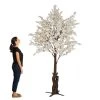 10FT Tall Large Fake Cherry Blossom Bloom Tree - White - Interchangeable Branches! -Event Decoration Sales Shop 10ft tall large fake cherry blossom bloom tree white 001 1