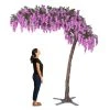 11 Feet Tall Grand Arch Fake Wisteria Tree - Light Purple - Interchangeable Branches! -Event Decoration Sales Shop 11 feet tall grand arch fake wisteria tree light purple 1