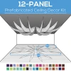 12 Panel Kit - Prefabricated Ceiling Drape Kit - 20ft Diameter - Select Drop, Fabric Kind, And Color! Option For All Attachments! -Event Decoration Sales Shop 12 panel prefabricated ceiling decor kit 20ft