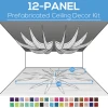 12 Panel Kit - Prefabricated Ceiling Drape Kit - 24ft Diameter - Select Drop, Fabric Kind, And Color! Option For All Attachments! -Event Decoration Sales Shop 12 panel prefabricated ceiling decor kit 24ft