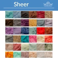 Single Piece - Burgundy Sheer Prefabricated Ceiling Drape Panel - Choose Length And Drop! 10 Single Piece - Burgundy Sheer Prefabricated Ceiling Drape Panel - Choose Length And Drop! -Event Decoration Sales Shop 2019 sheer swatchnew 15