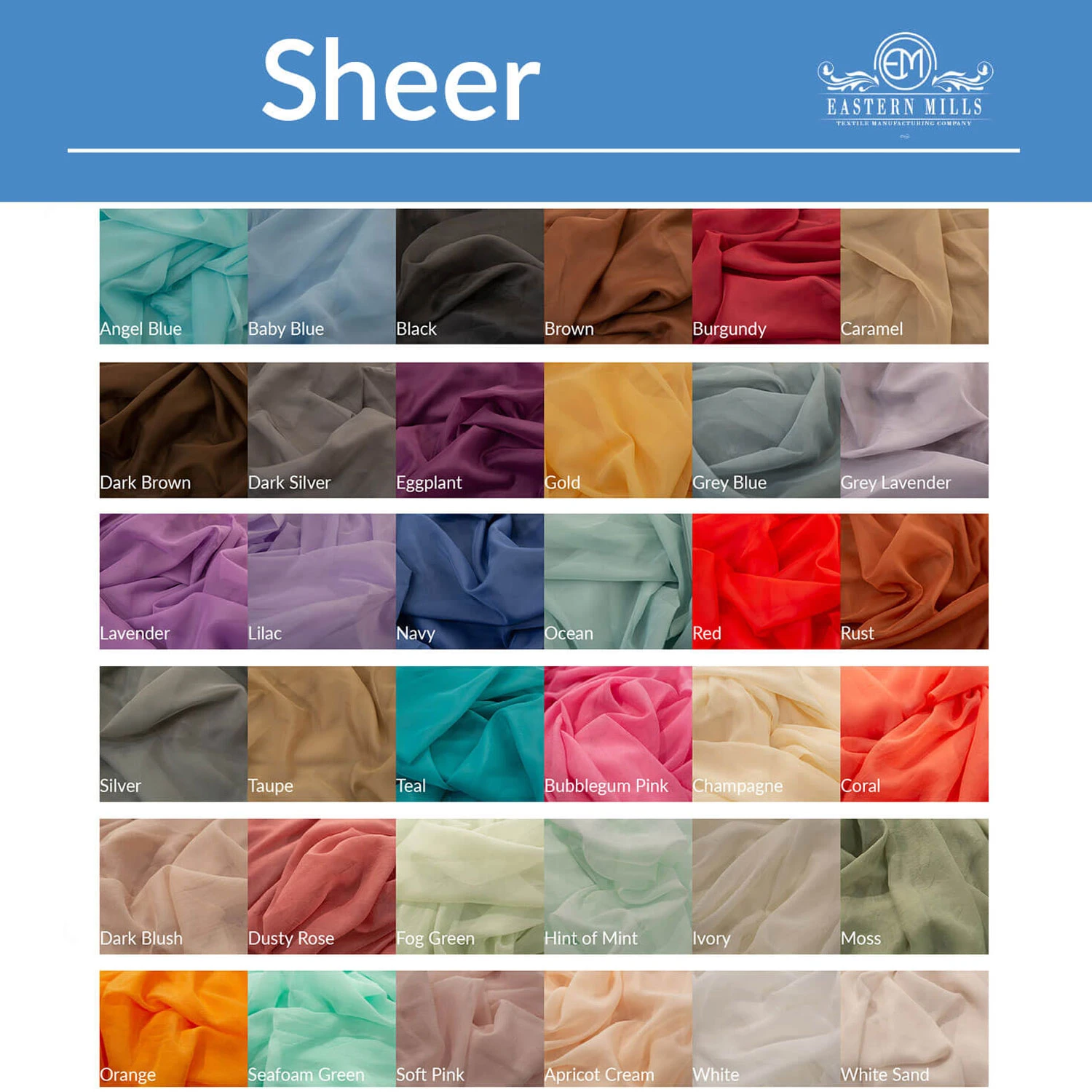 Single Piece -Champagne FR Sheer Prefabricated Ceiling Drape Panel - Choose Length And Drop! 6 Single Piece -Champagne FR Sheer Prefabricated Ceiling Drape Panel - Choose Length And Drop! - Image 4