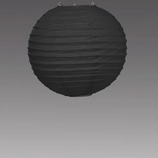 Decostar™ Paper Lantern 8" - Black - 36 Pieces -Event Decoration Sales Shop 35 0040BK 1