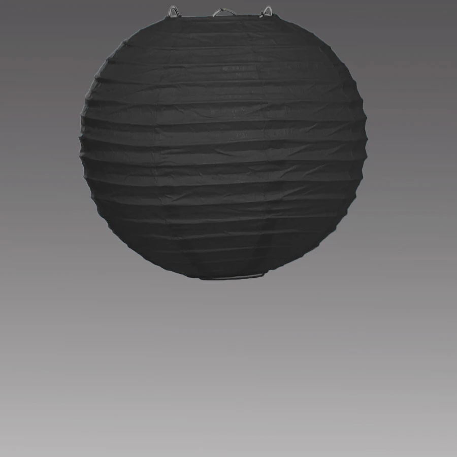 Decostar™ Paper Lantern 8" - Black - 36 Pieces 3 Decostar™ Paper Lantern 8" - Black - 36 Pieces