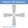 4-Panel 12ft Starburst Ceiling Draping Kit (26 Feet Wide) -Event Decoration Sales Shop 4 panel 12ft 02