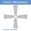 4-Panel 18ft Starburst Ceiling Draping Kit (36 Feet Wide) -Event Decoration Sales Shop 4 panel 18ft 02