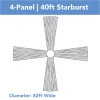4-Panel 40ft Starburst Ceiling Draping Kit (82 Feet Wide) 2 4-Panel 40ft Starburst Ceiling Draping Kit (82 Feet Wide) -Event Decoration Sales Shop 4 panel 40ft 02