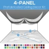 4 Panel Kit - Prefabricated Ceiling Drape Kit - 20ft Diameter - Select Drop, Fabric Kind, And Color! Option For All Attachments! 2 4 Panel Kit - Prefabricated Ceiling Drape Kit - 20ft Diameter - Select Drop, Fabric Kind, And Color! Option For All Attachments! -Event Decoration Sales Shop 4 panel prefabricated ceiling decor kit 20ft 1