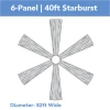6-Panel 40ft Starburst Ceiling Draping Kit (82 Feet Wide) 2 6-Panel 40ft Starburst Ceiling Draping Kit (82 Feet Wide) -Event Decoration Sales Shop 6 panel 40ft 02 1