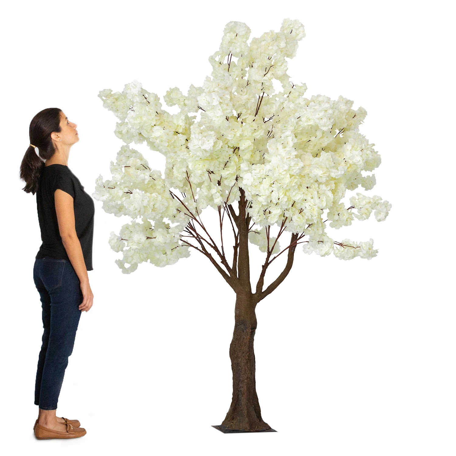 6.5FT Tall Fake Hydrangea Bloom Tree - 10 Interchangeable Branches - White 3 6.5FT Tall Fake Hydrangea Bloom Tree - 10 Interchangeable Branches - White