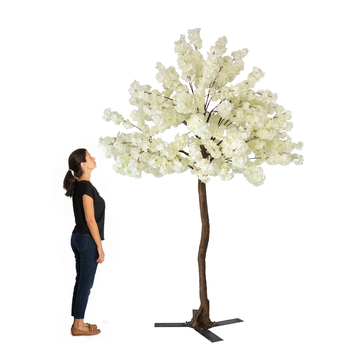 9FT Tall Large Fake Hydrangea Bloom Tree - White - Interchangeable Branches! 4 9FT Tall Large Fake Hydrangea Bloom Tree - White - Interchangeable Branches! - Image 2