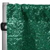 Emerald Green Sequin Backdrop Curtain W/ 4" Rod Pocket By Eastern Mills - 12ft Long X 9.5ft Wide
