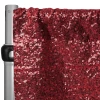 Apple Red Sequin Backdrop Curtain W/ 4" Rod Pocket By Eastern Mills - 10ft Long X 4.5ft Wide -Event Decoration Sales Shop AppleRed GlitzDrape Hang 1