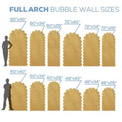 Full Arch Bubble Collapsing Chiara Wall Panel W/ Bulbs - Select Your Size! -Event Decoration Sales Shop CW BUBBLE FULL 03 1