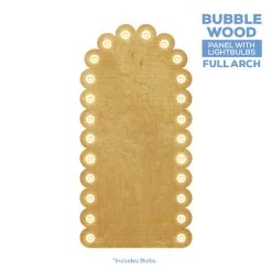 Full Arch Bubble Collapsing Chiara Wall Panel W/ Bulbs - Select Your Size!
