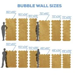 Rectangle Bubble Collapsing Chiara Wall Panel - Select Your Size! -Event Decoration Sales Shop CW BUBBLE REC 03 1