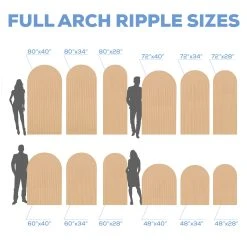 Full Arch Collapsing Chiara Ripple Panel - Select Your Size! 12 Full Arch Collapsing Chiara Ripple Panel - Select Your Size! -Event Decoration Sales Shop CW RIPP FULLARCH 02 1