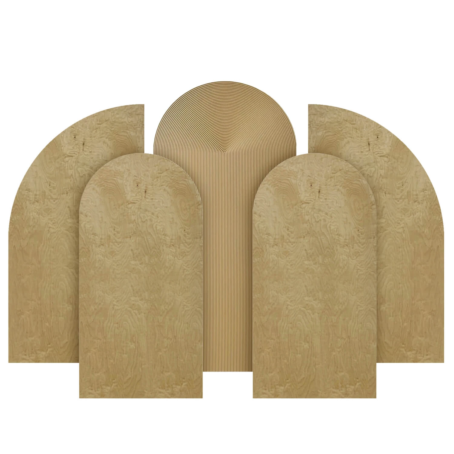 The "Brenda" Chiara 5 Piece Collapsing Wall Panel Set 5 The "Brenda" Chiara 5 Piece Collapsing Wall Panel Set - Image 3