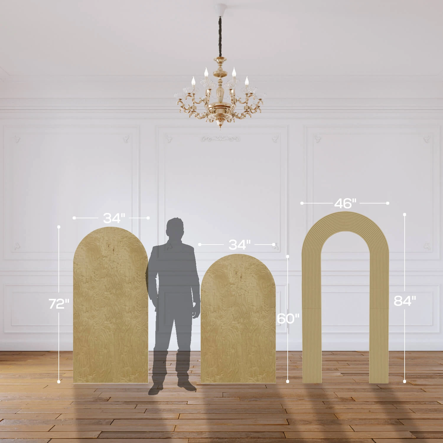 The "James" Chiara 7 Piece Collapsing Wall Panel Set 7 The "James" Chiara 7 Piece Collapsing Wall Panel Set - Image 5