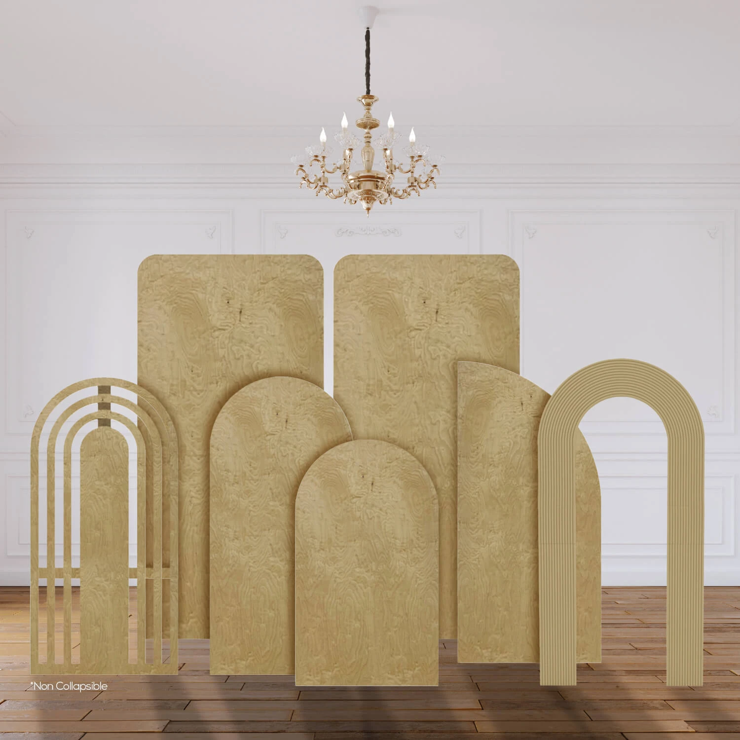 The "James" Chiara 7 Piece Collapsing Wall Panel Set 3 The "James" Chiara 7 Piece Collapsing Wall Panel Set