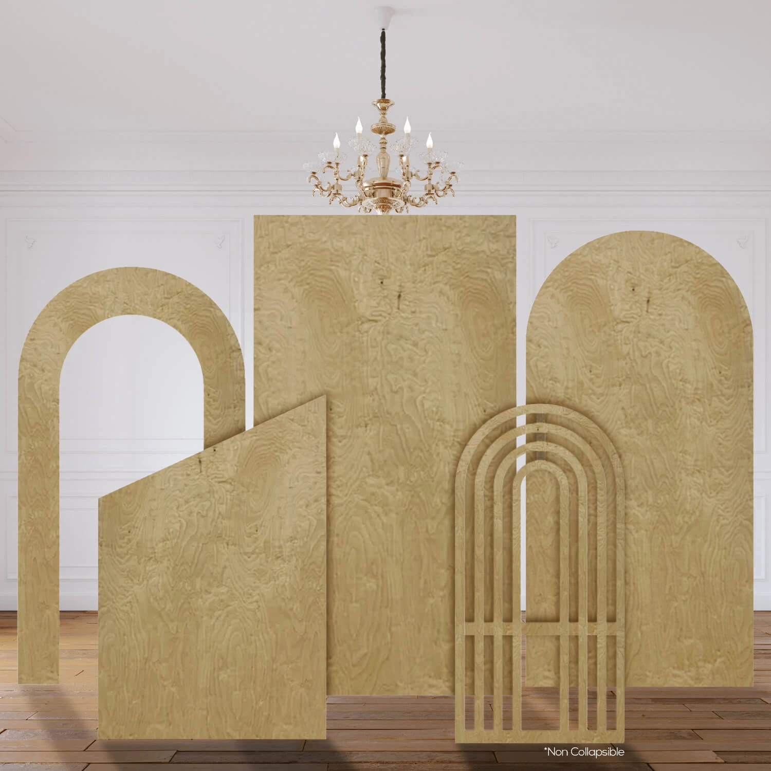 The "Sebastian" Chiara 5 Piece Collapsing Wall Panel Set 3 The "Sebastian" Chiara 5 Piece Collapsing Wall Panel Set