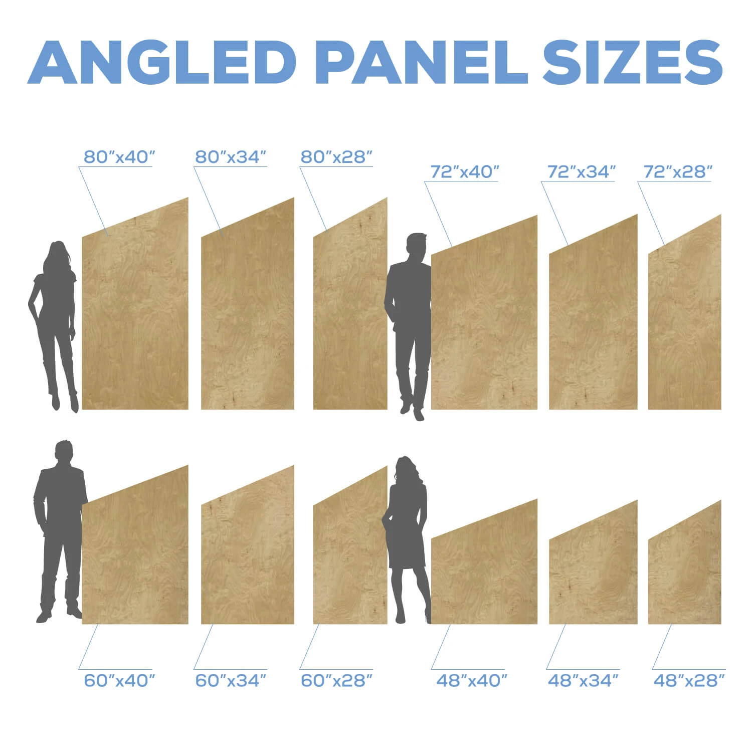Angled Collapsing Chiara Wall Panel (Right Leaning) - Select Your Size! 6 Angled Collapsing Chiara Wall Panel (Right Leaning) - Select Your Size! - Image 4