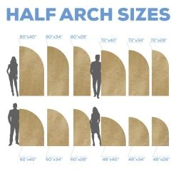 Half Arch Collapsing Chiara Wall Panel (Left Leaning) - Select Your Size! 14 Half Arch Collapsing Chiara Wall Panel (Left Leaning) - Select Your Size! -Event Decoration Sales Shop CW WP HALFARCH Sizes