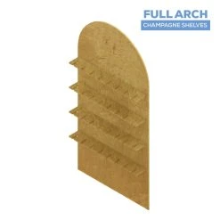 Collapsible Full Arch Interchangeable Shelf Chiara Wall - 80" Tall X 40" Wide -Event Decoration Sales Shop CW WP SHLF FARCH 80X40 04