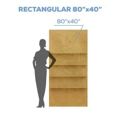 Collapsible Rectangle Interchangeable Shelf Chiara Wall - 80" Tall X 40" Wide -Event Decoration Sales Shop CW WP SHLF FARCH 80X40 05 1