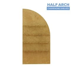 Collapsible Right Leaning Half Full Arch Interchangeable Shelf Chiara Wall - 80" Tall X 40" Wide -Event Decoration Sales Shop CW WP SHLF RHARCH 80X40 03