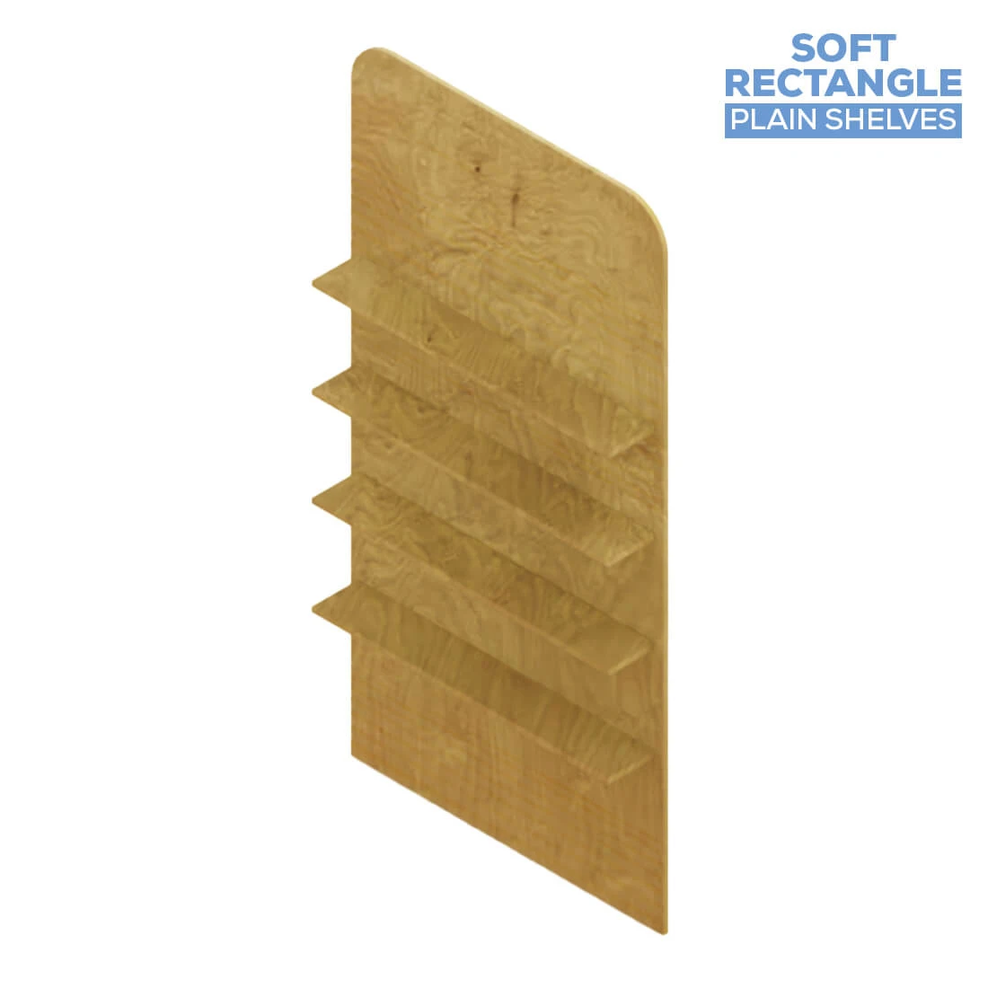 Collapsible Soft Rectangle Interchangeable Shelf Chiara Wall - 80" Tall X 40" Wide 4 Collapsible Soft Rectangle Interchangeable Shelf Chiara Wall - 80" Tall X 40" Wide - Image 2