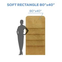 Collapsible Soft Rectangle Interchangeable Shelf Chiara Wall - 80" Tall X 40" Wide 11 Collapsible Soft Rectangle Interchangeable Shelf Chiara Wall - 80" Tall X 40" Wide -Event Decoration Sales Shop CW WP SHLF SREC 80X40 05