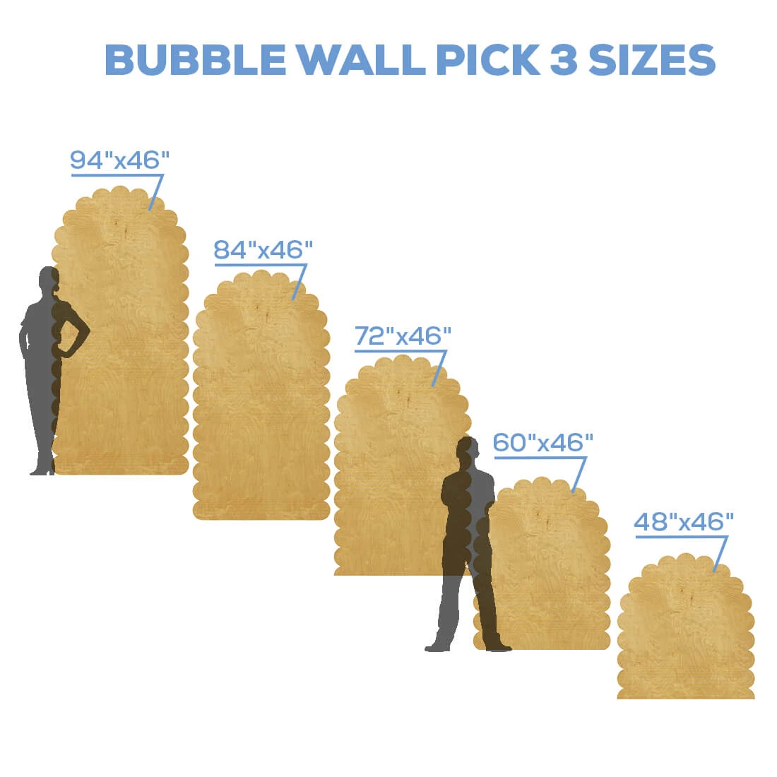 Large Full Arch Bubble Collapsing Chiara Wall Panel W/ Bulbs - (Pick 3!) - Select Your Size! 5 Large Full Arch Bubble Collapsing Chiara Wall Panel W/ Bulbs - (Pick 3!) - Select Your Size! - Image 3