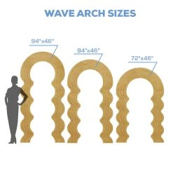 Large Open Wavy Chiara Wall Arch Panel - (Pick 3!) - Select Your Size! -Event Decoration Sales Shop CW XL OPENWAVY PNL 03
