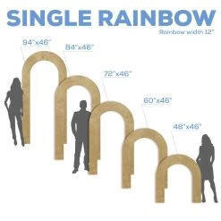 Large Rainbow Arch Collapsing Chiara Wall Panel (Pick 3!) - Select Your Size! 5 Large Rainbow Arch Collapsing Chiara Wall Panel (Pick 3!) - Select Your Size! -Event Decoration Sales Shop CW XL RP RAIN 02