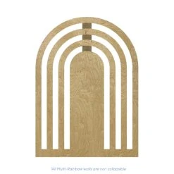 Large Tiered Rainbow Arch Chiara Wall Panel - Solid Middle - (Pick 3!) - Select Your Size!