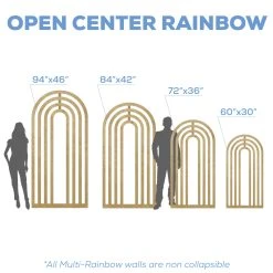 Large Tiered Rainbow Arch Chiara Wall Panel - Open Middle - (Pick 3!) - Select Your Size! -Event Decoration Sales Shop CW XL RP TIERRAIN OPEN 02