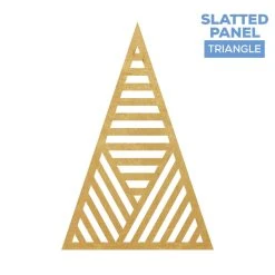 Large Triangle Slatted Chiara Wall Panel - (Pick 3!) - Select Your Size!