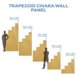 Large Collapsible Trapezoid Chiara Wall Panel - (Pick 3!) - Select Your Size! -Event Decoration Sales Shop CW XL TRAP 03