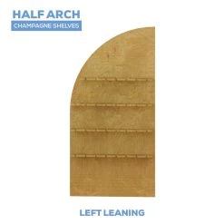 Collapsible Left Leaning Half Full Arch Interchangeable Shelf Chiara Wall - (Pick 3!) - Choose Your Size! -Event Decoration Sales Shop CW XL WP SHLF LHARCH 03
