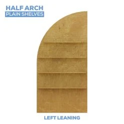 Collapsible Left Leaning Half Full Arch Interchangeable Shelf Chiara Wall - (Pick 3!) - Choose Your Size!
