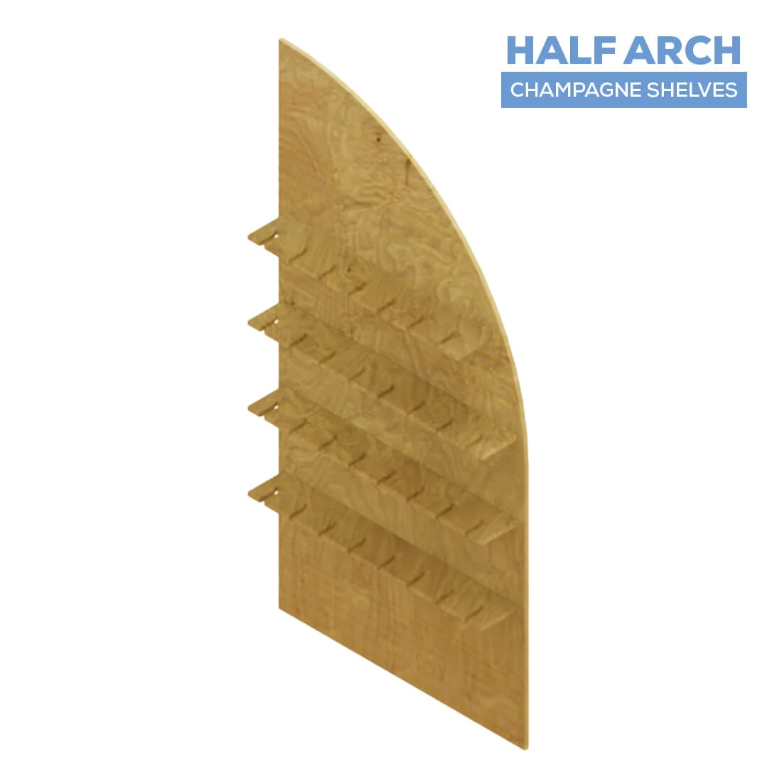 Collapsible Right Leaning Half Full Arch Interchangeable Shelf Chiara Wall - (Pick 3!) - Choose Your Size! 6 Collapsible Right Leaning Half Full Arch Interchangeable Shelf Chiara Wall - (Pick 3!) - Choose Your Size! - Image 4