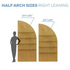 Collapsible Right Leaning Half Full Arch Interchangeable Shelf Chiara Wall - (Pick 3!) - Choose Your Size! 11 Collapsible Right Leaning Half Full Arch Interchangeable Shelf Chiara Wall - (Pick 3!) - Choose Your Size! -Event Decoration Sales Shop CW XL WP SHLF RHARCH 05
