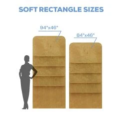 Collapsible Soft Rectangle Interchangeable Shelf Chiara Wall - (Pick 3!) - Choose Your Size! -Event Decoration Sales Shop CW XL WP SHLF SREC 05