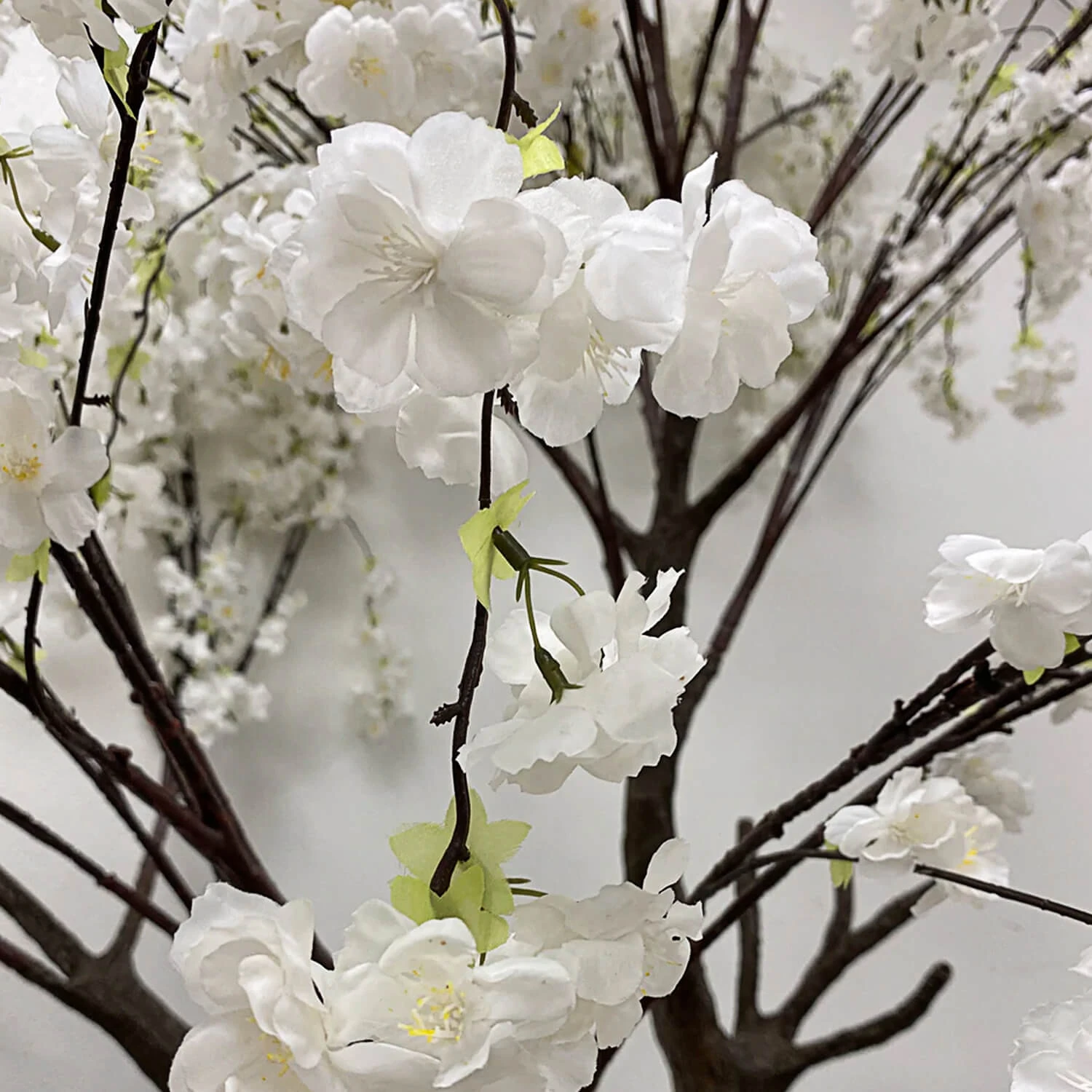 10FT Tall Large Fake Drooping Cherry Blossom Tree - 20 Interchangeable Branches - White 4 10FT Tall Large Fake Drooping Cherry Blossom Tree - 20 Interchangeable Branches - White - Image 2
