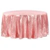 120" Round Sequin Tablecloth - Dusty Rose/Mauve -Event Decoration Sales Shop EDD 120 Round sequin tablecloth Dusty Rose mauve 01