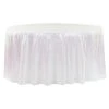 120" Round Sequin Tablecloth - Iridescent White 2 120" Round Sequin Tablecloth - Iridescent White -Event Decoration Sales Shop EDD 120 Round sequin tablecloth Iridescent White 01