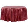 132" Round Sequin Tablecloth - Burgundy 2 132" Round Sequin Tablecloth - Burgundy -Event Decoration Sales Shop EDD 132 Round sequin tablecloth Burgundy 01
